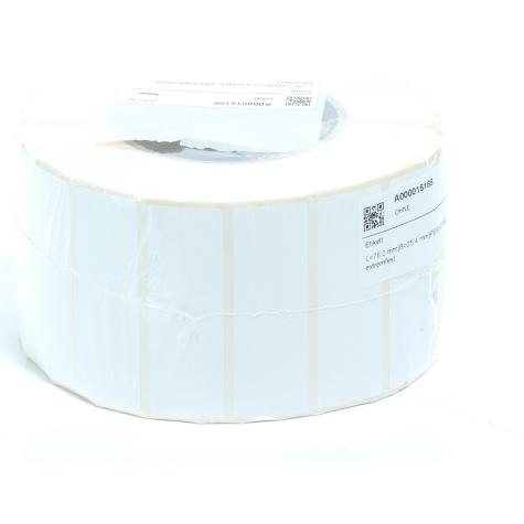 Polyester Etiketten, weiß eine Rolle 3000STK  Neu OVP